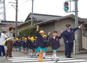 通学途中の交通事故防止や犯罪防止にも